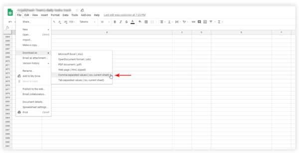 decked builder convert csv to coll